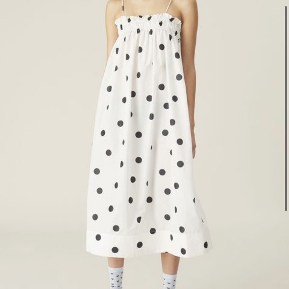 Ganni Polka Dot Tent Dress
